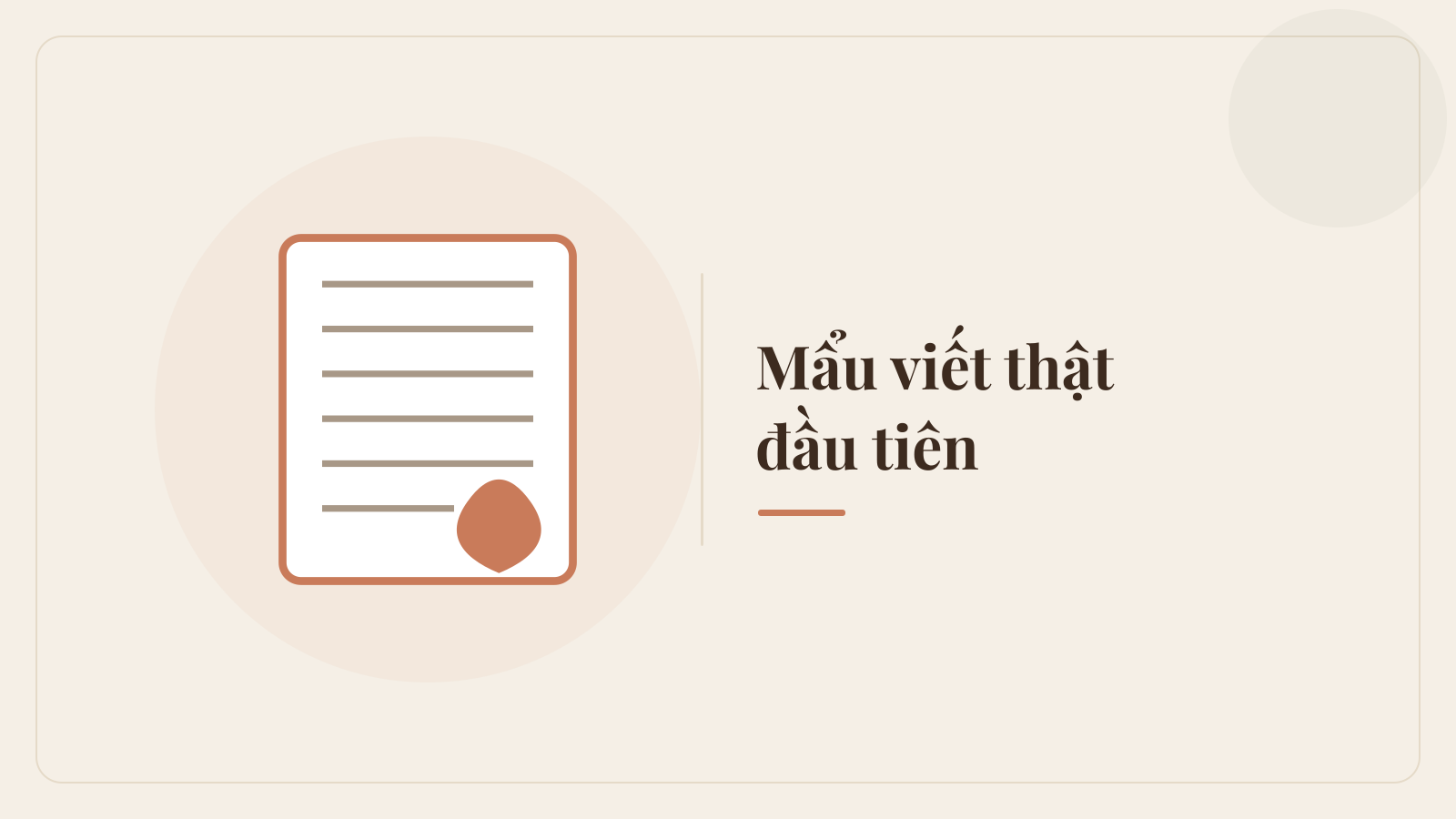 Demo Ngày 4 — Mẩu viết thật đầu tiên