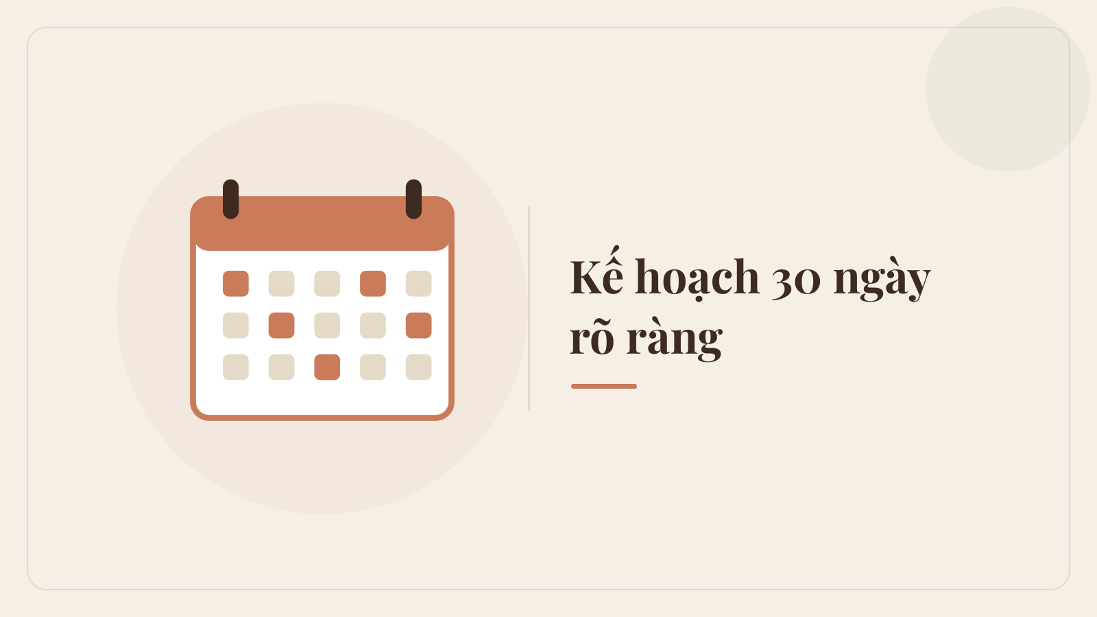 Demo Ngày 13 — Kế hoạch 30 ngày rõ ràng